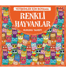 Renkli Hayvanlar - Yetişkinler İçin Boyama