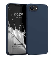Microsonic Matte Silicone Apple iPhone 16e Kılıf Lacivert (Lacivert)