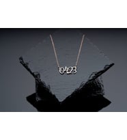 Kişiye Özel 925 Ayar Gümüş Tarih Kolye (Rose)