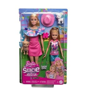 Barbie ve Stacie Kız Kardeşler İkili Bebek Seti (HRM09)