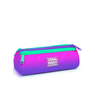 Coral High Kids Pembe Mor Renk Geçişli Üç Bölmeli Kalem Çantası 22062