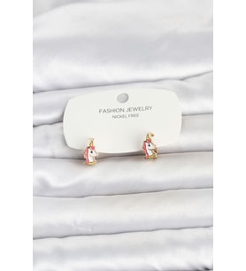 Pirinç Gold Renk Çocuk Küpe 5886 - HPSBYI5451-4272