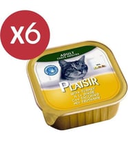 Plaisir Pate Hindili Kedi Konservesi 6X100 gr