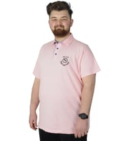 Mode XL Büyük Beden Erkek T-Shirt Polo MDX Club 22305 Somon