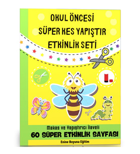 Okul Öncesi Süper KES Yapıştır Etkinlik Seti