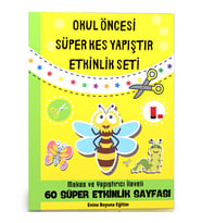 Okul Öncesi Süper KES Yapıştır Etkinlik Seti
