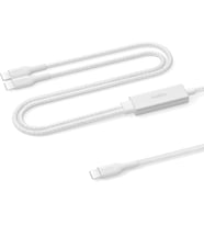 Belkin Boostcharge Pro 2’Si 1 Arada 140 W Usb-C - Usb-C Şarj Kablosu, Örgülü Çift Şarj Kablosu, Akıl
