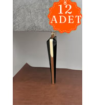 Wings Gold Siyah Mobilya Koltuk Ayağı Chester Komidin Tv Ünitesi Vestiyer Ayağı 21 Cm 12 Adet (Mat Siyah)