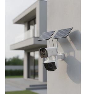 Çoklu Lensli 9Mp Solar Ip Kamera Uzaktan İzleme Ve Alarm Bildirimli