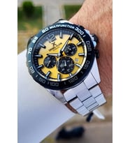 Daniel Klein DKISTE1257 Kadranı Gold Kordonu Gümüş Renk İç Göstergeleri Aktif Hediye Paketli Erkek K
