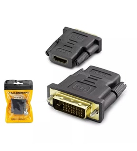Hadron HDX1266 DVI-D 24+1 Erkek to HDMI Dişi Görüntü Dönüştürücü Altın Uç