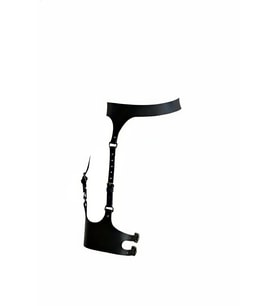 Mulvxbrf Brf02 Siyah Jartiyer Harness Deri Tokalı Ayarlanabilir Bacak Aksesuarı - Brf1159 (Mulvix)