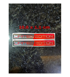Limited Edition 3D Sticker Damla Stiker Kırmızı