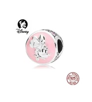 Disney Minnie Mouse Pembe Zirkon Taşlı Charm