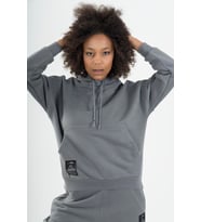Maraton Comfort Kadın Kapüşonlu Antrasit Sweatshirt