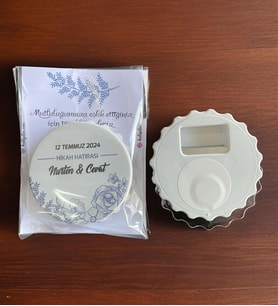 10 Adet Söz, Nişan, Nikah, Düğün Hediyesi Kapak Açacak Magnet Kart ve Ambalajlı Tek Tek (kpkmg5)
