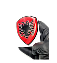 Damla Sticker Arnavutluk Bayrağı Arma Sticker Damla