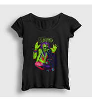 Presmono Kadın Siyah Lab The Misfits T-Shirt 174892tt