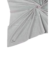 Valino Organik Pamuk Düz Renk Eşarp 100x100 cm - Doğal ve Nefes Alabilen Kumaş (Açık Gri)