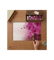Pembe Orkide Tasarımı 240 parça Ahşap Puzzle Ahşap Kutuda MP06496