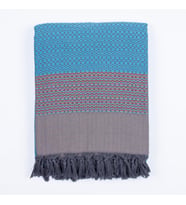 Çift Kişilik Yatak Örtüsü ve Pike %100 Pamuklu İnce Hafif Yazlık Battaniye Boho Dekoratif Koltuk Örtüsü Çok Amaçlı Çeyizlik Günlük Kullanım (Turkuaz, 200x250 cm Çift Kişilik Pike)
