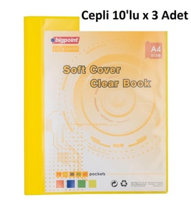 Bigpoint Lolly Serisi Soft Sunum Dosyası Cepli 10'lu Sarı x 3 Adet