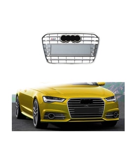 audi a6 c7 (2012-2016) uyumlu plastik krom-gri s6 panjur