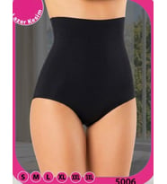 Siyah Yüksek Bel Lazer Kesim Toparlayıcı Korse Külot – Dikişsiz Şekillendirici S-3XL 5006