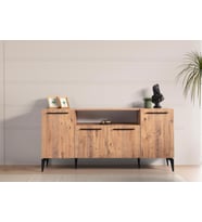 Nil Modern Kapaklı Konsol 180x45x86cm (Antrasit)