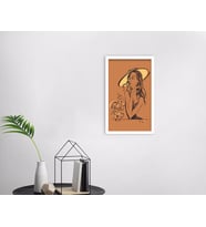 BK Home Coffee Tasarımlı Dekoratif Ahşap Beyaz Çerçeveli Tablo-11