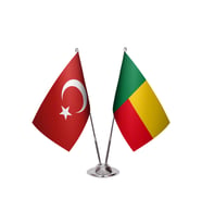 Benin İkili Masa Bayrağı