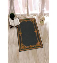 EVDEYA Dijital Baskılı Yıkanabilir Çiçekli Hediyelik Namazlık Seccade 70x130, SECCADE-23-GRİ, (Gri)