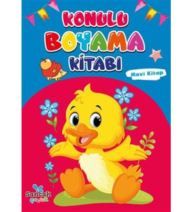 Konulu Boyama Kitabı - Mavi