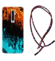 Oppo Reno 2Z 4 Lite 4 Pro 5 6 7 A31 Kılıf Boyun Asklı Rasta Silikon Orange Blue Color 1665