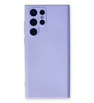 Newface Samsung Galaxy S24 Ultra Kılıf Nano içi Kadife Silikon - Lila