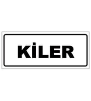 KİLER YAZILI YÖNLENDİRME LEVHASI (Beyaz)