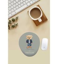 Tarz Teddy Desenli Bilek Destekli Mouse Pad