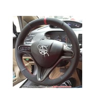 Honda Civic Fd6 Araca Özel Direksiyon Kılıfı (noktalı Nubuk Yüzüklü) (Karışık)