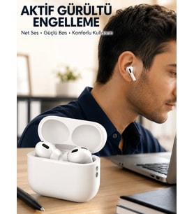 Aktif Gürültü Engelleyici Kablosuz Bluetooth Kulaklık – Şarj Kutulu, Uzun Ömürlü Yeni Nesil