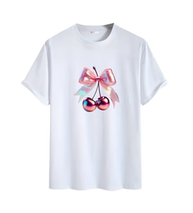 Kiraz  Görselli  Unisex (Cherry Tshirt) Tişört
