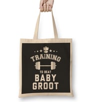 Guardians Of The Galaxy Training To Beat Baby Groot Bez Çanta Uzun Saplı