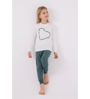 Arnetta 3050 Kız Çocuk Love Uzun Kol Pijama Takım
