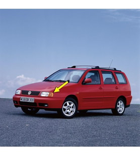 VW Polo Classic Variant 1996-2002 Sol Ön Sinyal Lambası Sarı 6K5953049B