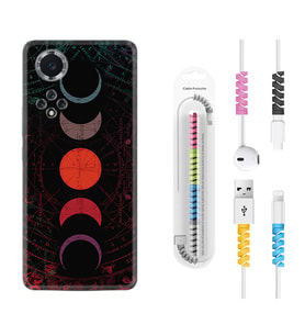 Huawei Nova Y70 Y90 Nova 9 SE  Kılıf Kablo Koruma Spiral Silikon Epiclys 1645