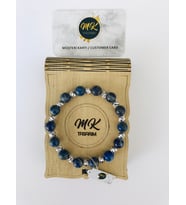 MK TASARIM GERÇEK LAPİS LAZULİ TAŞI BİLEKLİK MK.31.12