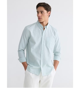 LCWAIKIKI Classic Yeşil Regular Fit Ekose Erkek Gömlek