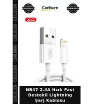 NB47 2.4A Hızlı Fast Destekli Lightning Şarj Kablosu Mobil Aksesuar Enerji Hattı Bağlantı Ucu