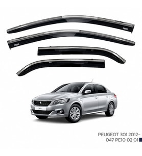 Peugeot 301 Cam Rüzgarlığı Kromlu 2012+ Sonrası Uyumlu