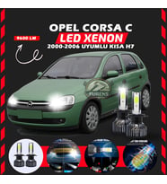 Opel Corsa C 2000-2006 Kısa Far Uyumlu Şimşek Etkili Led Xenon Pro Series H7