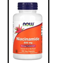 NOW Foods Niacinamide 500mg 100 Veg Capsul.ABD Menşei.OZELSPORCUGIDALARIN'DAN 3935 (Renksiz)